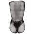 Cottelli - body sexy din plasă transparentă - negru - L