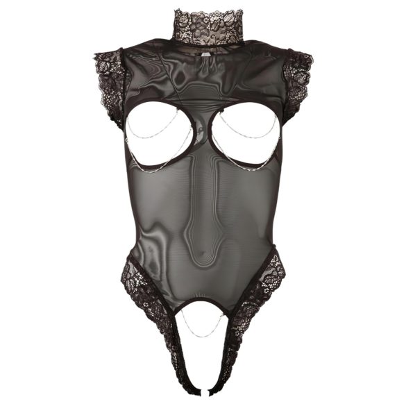 Abierta Fina - Body sexy dantelă - decolteu adânc - XL