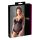 Cottelli - Body damă reglabil catifelat - negru - 80B/M