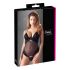 Cottelli - Body catifelat, versatil (negru) - 85C/L