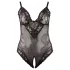 Cottelli Plus Size - body din dantelă - negru - XXL