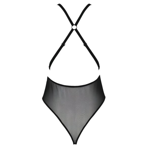 Passion Eco Zinnia - body dantelă (negru)