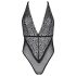 Passion Eco Zinnia - body din dantelă (negru)