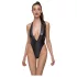 Cottelli Party - body sexy lucios cu guler - negru
