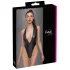 Cottelli Party - body sexy lucios cu guler - negru - M