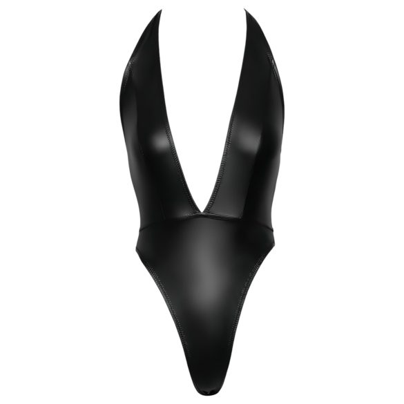 Cottelli Party - body sexy lucios cu guler - negru - L