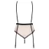 Obsessive - body sexy cu portjartier - roz - L/XL
