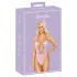Kissable - body damă cu broderie florală roz - L/XL