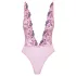 Kissable - body damă cu broderie florală roz - L/XL