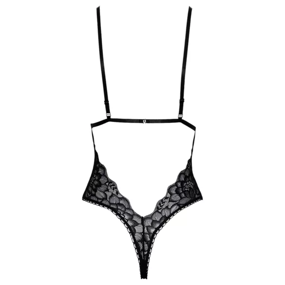 Kissable - body din dantelă (negru)
