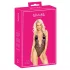 Kissable - body cu broderie roz (negru)