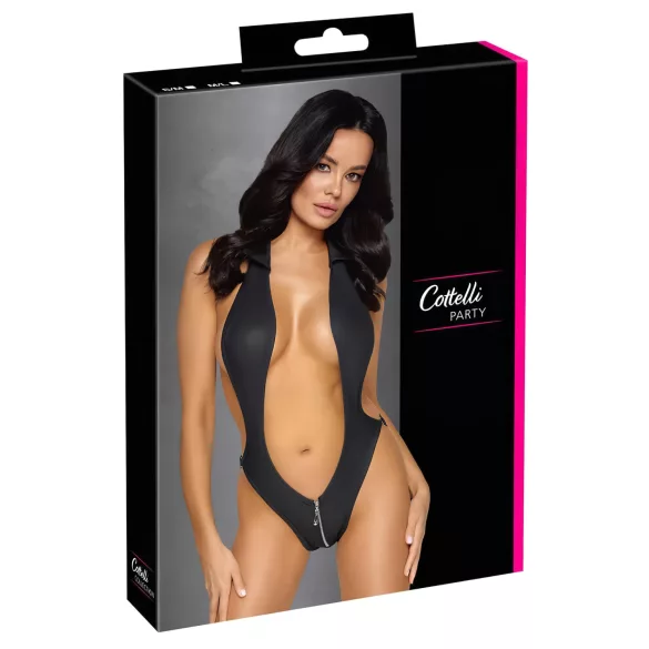 Cottelli Party - body sexy cu guler - negru - M/L