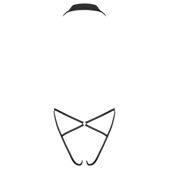 Cottelli Party - body sexy cu guler - negru - M/L