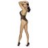 Cottelli - body din dantelă deschis, brodat - negru-mov - XL