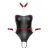 Cottelli Bondage - body lucios și cătușe pentru brațe (negru) - M