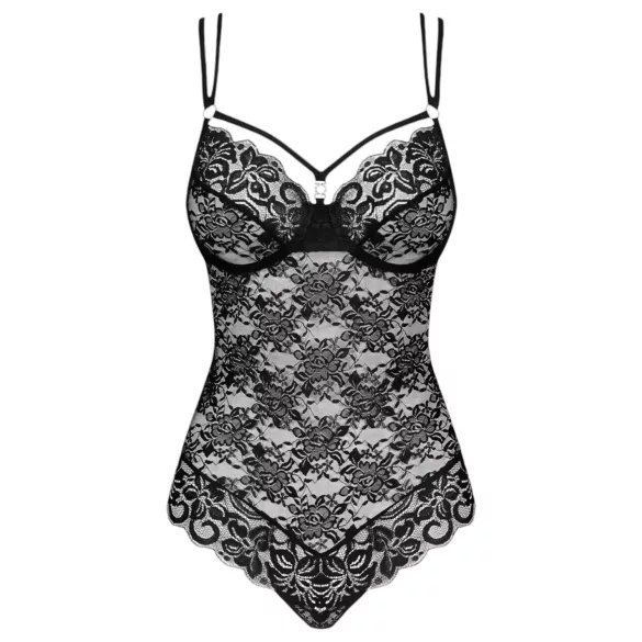 Obsessive - body din dantelă sexy - negru
