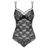 Obsessive - body din dantelă sexy - negru