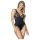 Obsessive - body damă transparent la bust - negru - L/XL