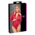 Cottelli - body din dantelă cu model piele de șarpe - roșu - L