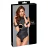 Cottelli Bondage - body deschis cu sâni goi - negru - M