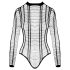Cottelli - body deschis cu dungi (negru) - S-L