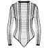 Cottelli - body deschis cu dungi (negru) - S-L