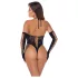 Cottelli - body sexy cu mănuși - negru - S-L