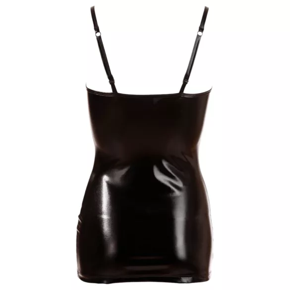 Cottelli - Rochie sexy scurtă cu șnur - negru lucios - XL