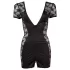 Cottelli - Rochie sexy cu dantelă și fundiță - negru
