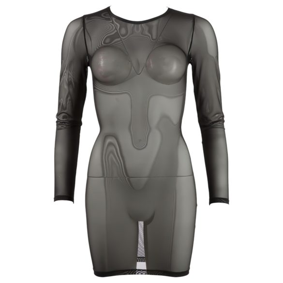 Cottelli - rochie transparentă - negru - XL