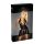 Noir - rochie stratificată, cu corsaj transparent și guler halter (neagră) - XL
