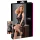 Cottelli Plus Size - rochie sexy lucioasă cu dantelă - negru