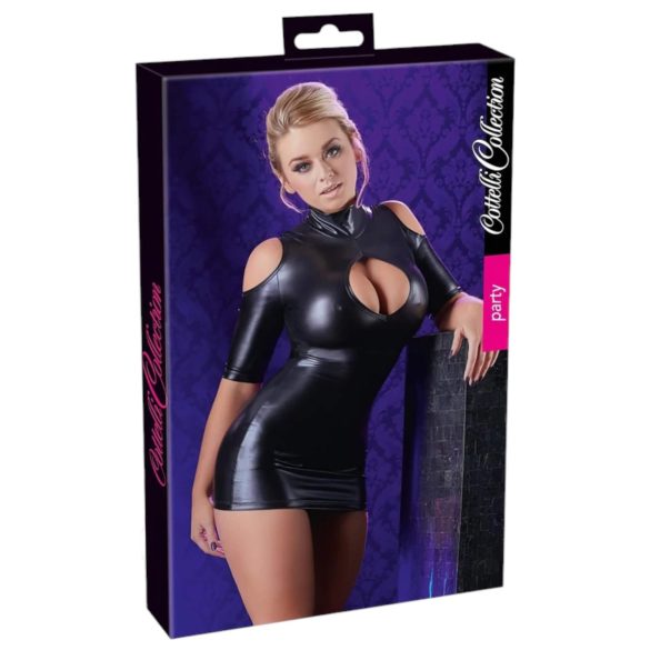 Cottelli - rochie sexy cu umeri decupați - negru - M