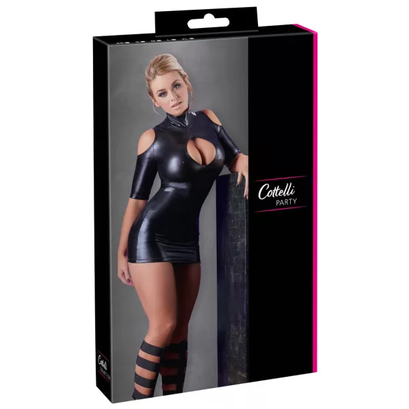 Cottelli - rochie sexy cu umeri decupați - negru - L