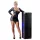 Cottelli - rochie sexy petrecere - cu fermoar cu strasuri - negru - M