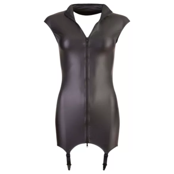 Cottelli - Party time - rochie cu portjartier (negru) - L