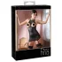 Abierta Fina - rochie mini sexy - aspect strălucitor - negru - M