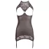 Abierta Fina - rochie mini sexy - aspect strălucitor - negru - L