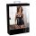 Abierta Fina - rochie neagră cu efect satinat și decolteu senzual - 85B/L