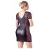 Cottelli Plus Size - Rochie combinată cu fundiță și dantelă (negru) - 4XL