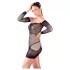 Mandy Mystery - rochie plasa cu detalii și chilot negru (S-L)