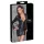Cottelli Bondage - Rochie latex lucios cu element de imobilizare - negru