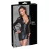 Cottelli Bondage - Rochie latex lucios cu element de imobilizare - negru