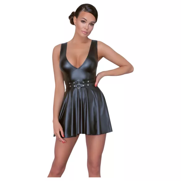 Cottelli - rochie plisată cu curea - negru - L