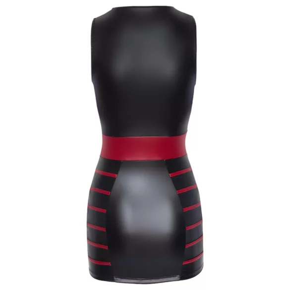 Cottelli Party - rochie mulată cu dungi (negru-roșu)