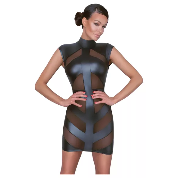 Cottelli - rochie mulată lucioasă - negru
