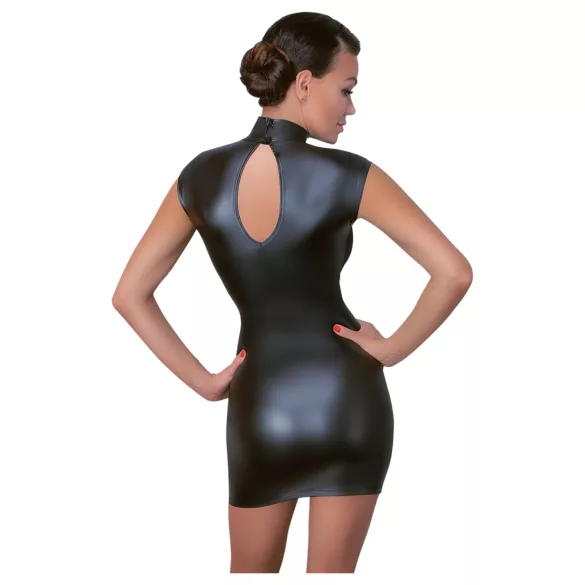 Cottelli - rochie mulată lucioasă - negru