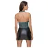 Cottelli - rochie lucioasă din dantelă cu șireturi (negru-verde)