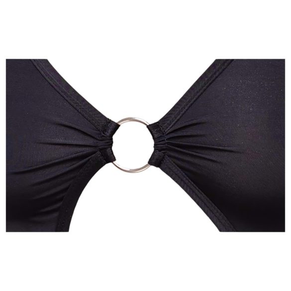 Cottelli Party - rochie asimetrică cu inel - negru