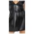 Noir - rochie mini cu top croi piele de șarpe (negru)